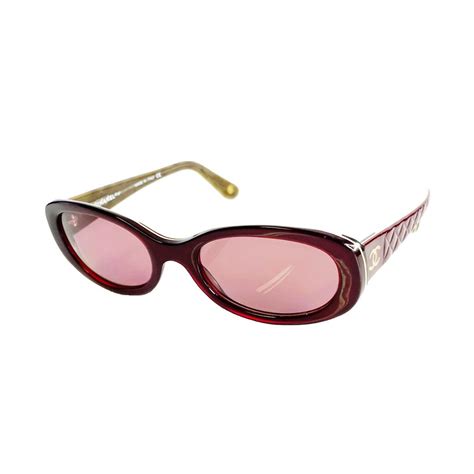 chanel red flower sunglasses|authentic Chanel sunglasses sale.